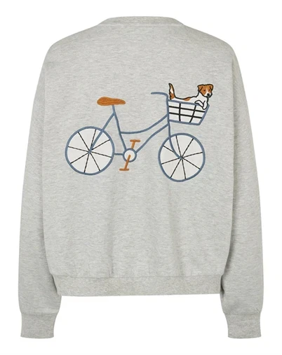 Lollys Laundry - SydneyLL Dog Sweatshirt - Light Grey Melange